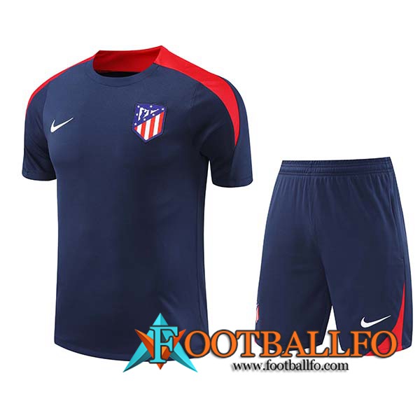 Camiseta Entrenamiento Atletico Madrid Azul/Rojo 2024/2025