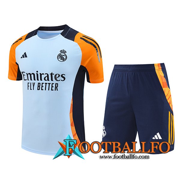 Camiseta Entrenamiento Real Madrid Azul/Naranja 2024/2025