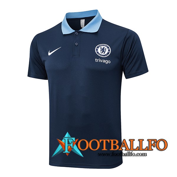 Camiseta Polo FC Chelsea azul real 2024/2025