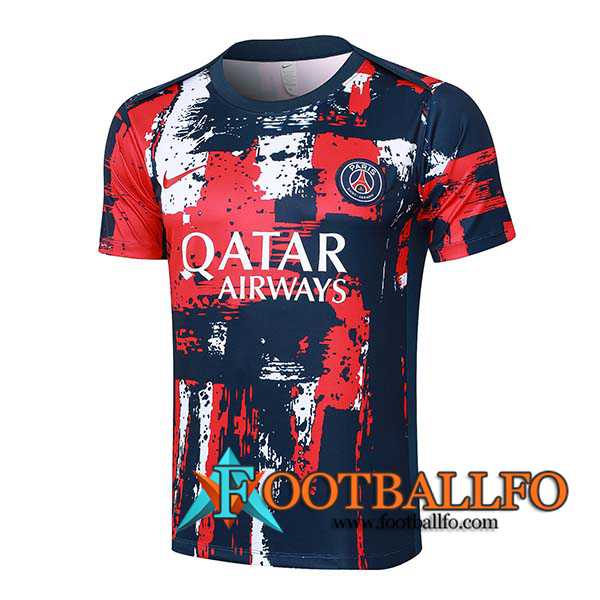 Camiseta Entrenamiento PSG Rojo/Azul 2024/2025