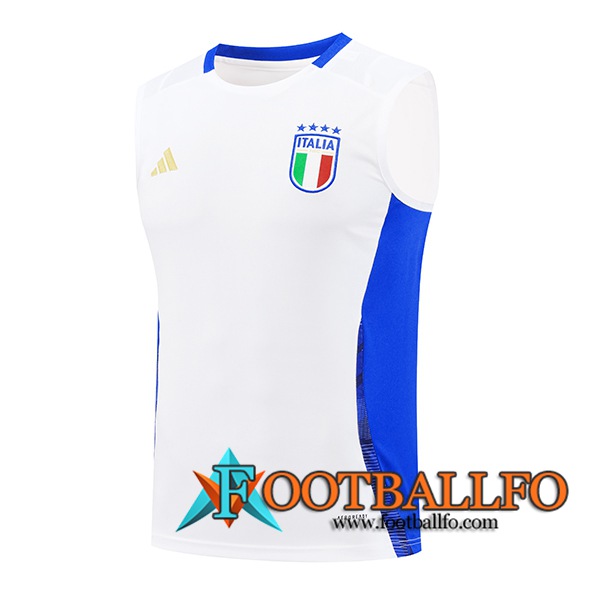 Chalecos De Futbol Italia Blanco/Azul 2024/2025