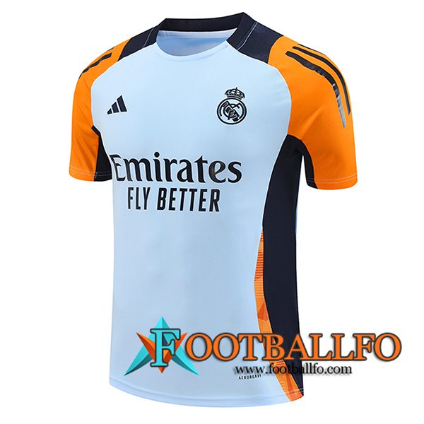 Camiseta Entrenamiento Real Madrid Azul/Naranja 2024/2025