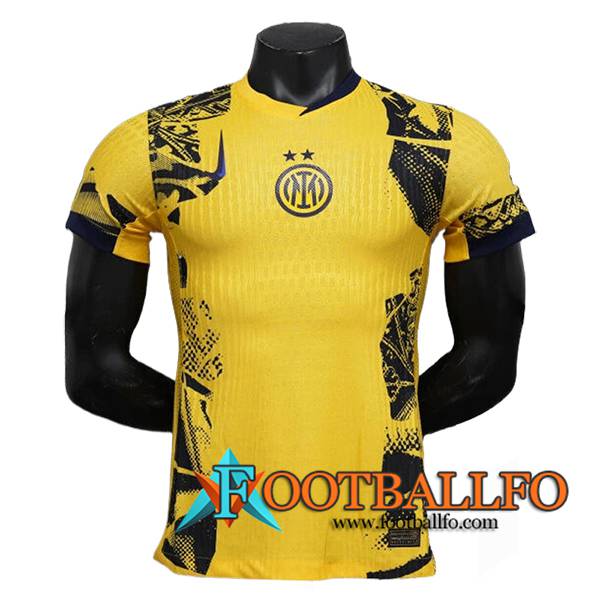 Camiseta Entrenamiento Inter Milan Amarillo/Negro 2024/2025