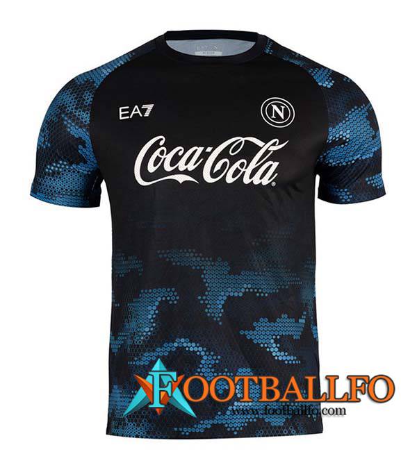 Camiseta Entrenamiento SSC Napoli Negro/Azul 2024/2025