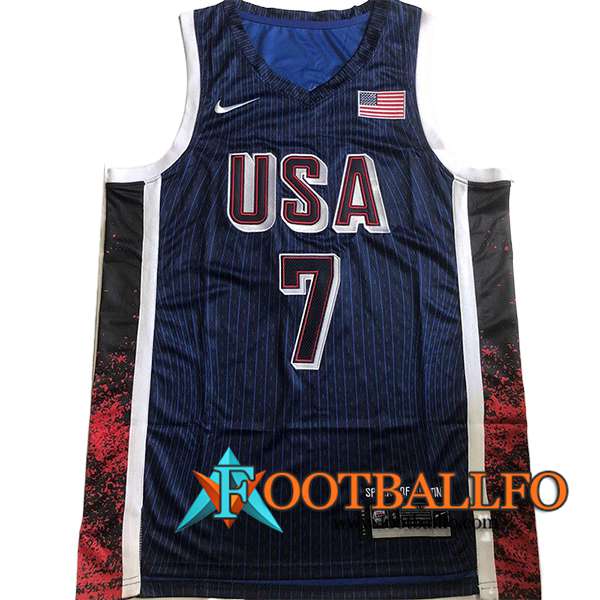 Camisetas USA (DURANT #7) 2024/25 Azul Oscuro