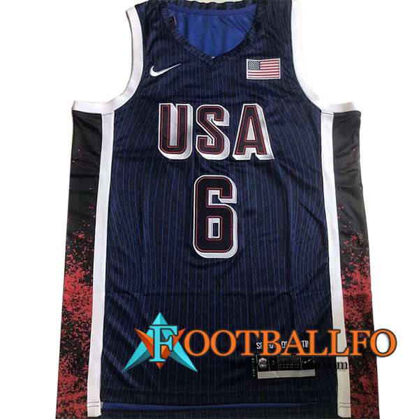 Camisetas USA (JAMES #6) 2024/25 Azul Oscuro -02