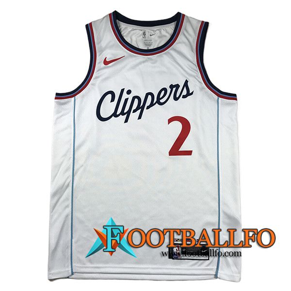 Camisetas Los Angeles Clippers (LEONARD #2) 2024/25 Blanco -03