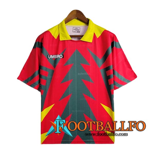 Camisetas De Futbol México Retro Portero Rojo/Verde 1998