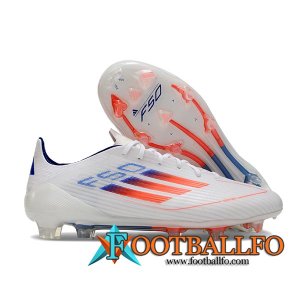 Adidas Botas De Fútbol F50 ELITE FG Blanco/Azul/Naranja