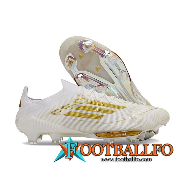 Adidas Botas De Fútbol F50+.1 FG Blanco/Amarillo