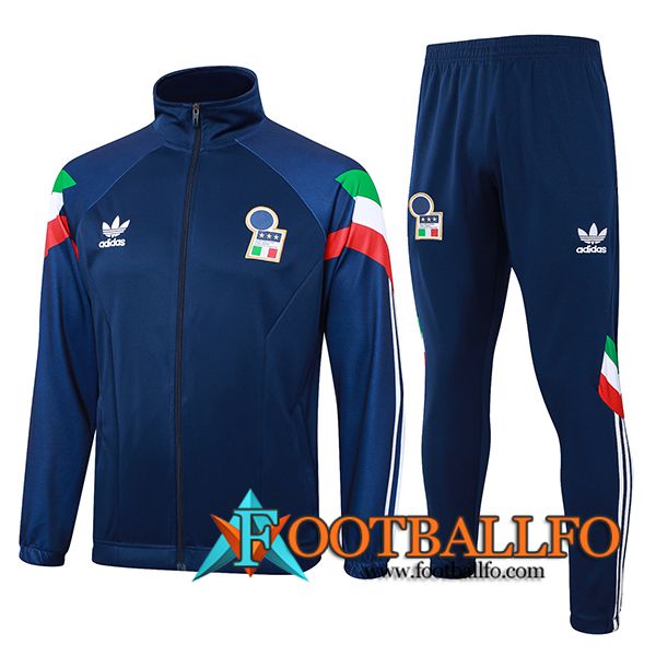 Chandal Equipos De Futbol Chaquetas Italia azul real 2024/2025 -05