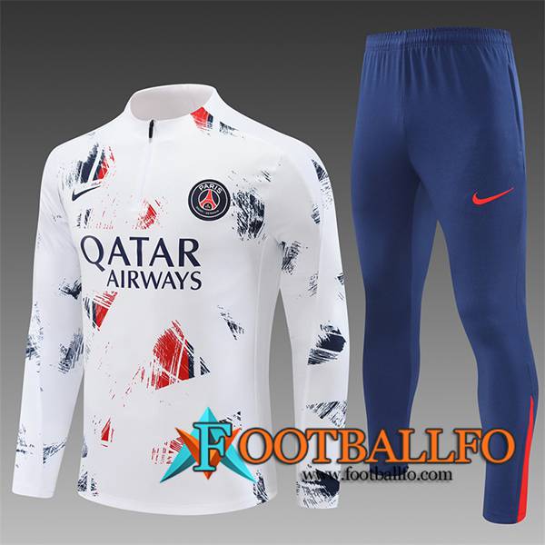 Chandal Equipos De Futbol PSG Ninos Blanco 2024/2025