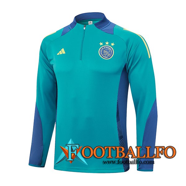 Sudadera De Entrenamiento Ajax Verde/Azul 2024/2025