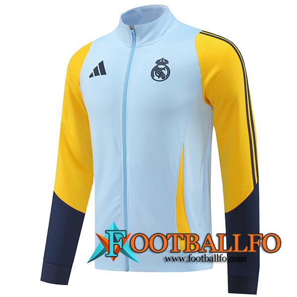 Chaquetas Futbol Real Madrid Azul/Amarillo 2024/2025