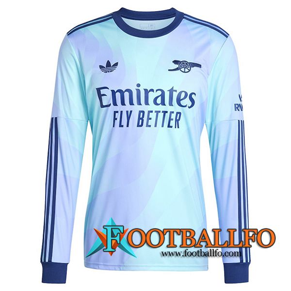 Nueva Camisetas De Futbol Arsenal Manga Largas Tercera 2024/2025