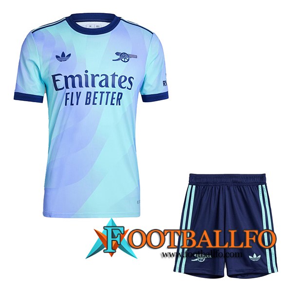 Nueva Camisetas De Futbol Arsenal Ninos Tercera 2024/2025