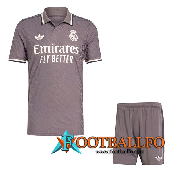 Nueva Camisetas De Futbol Real Madrid Ninos Tercera 2024/2025