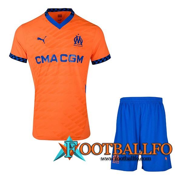 Nueva Camisetas De Futbol Marsella OM Ninos Tercera 2024/2025