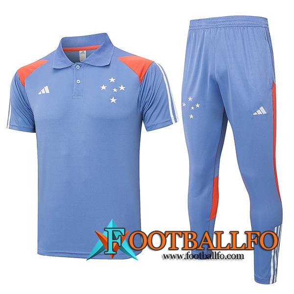 Camiseta Polo Cruzeiro Gris/Naranja 2024/2025