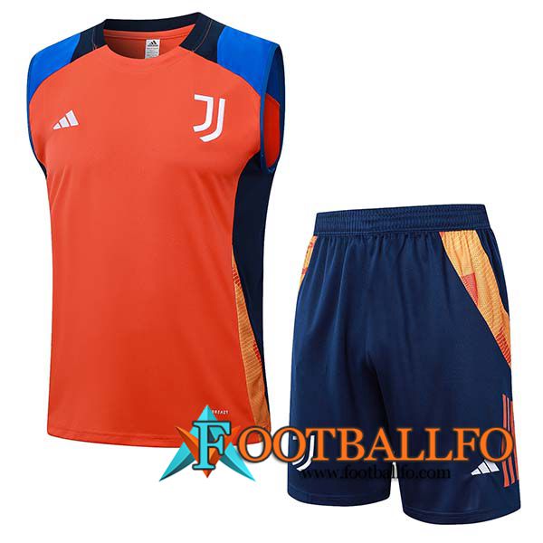 Camiseta Entrenamiento sin mangas Juventus Naranja/Azul 2024/2025