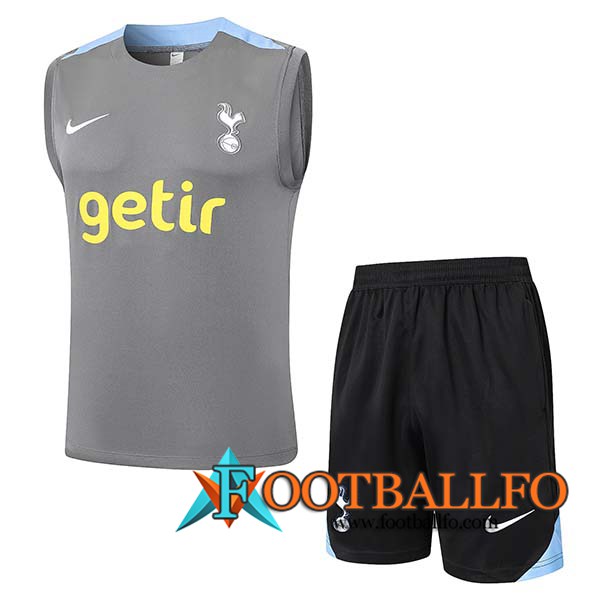 Camiseta Entrenamiento sin mangas Tottenham Hotspur Gris/Azul 2024/2025