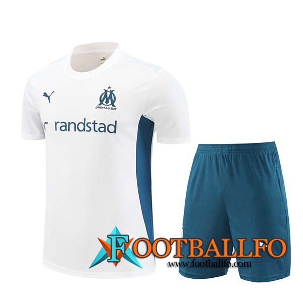 Camiseta Entrenamiento Marsella Blanco/Verde 2024/2025