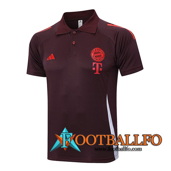 Camiseta Polo Bayern Munich Marrón/Rojo 2024/2025