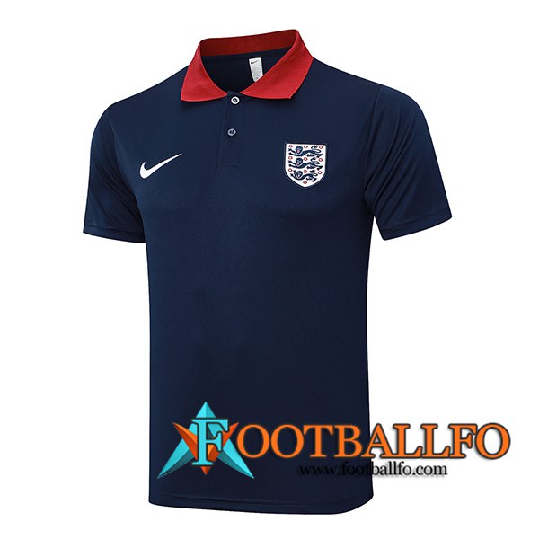 Camiseta Polo Inglaterra azul real 2024/2025