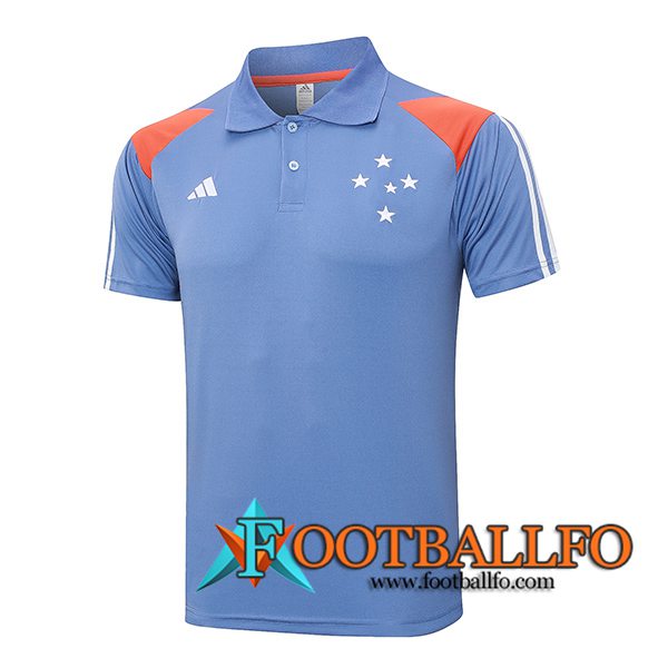 Camiseta Polo Cruzeiro Gris/Naranja 2024/2025