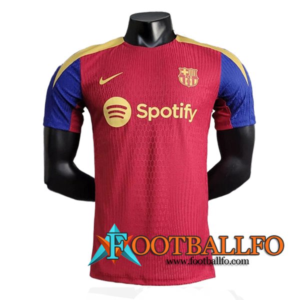 Camiseta Entrenamiento FC Barcelona Rojo/Azul 2024/2025