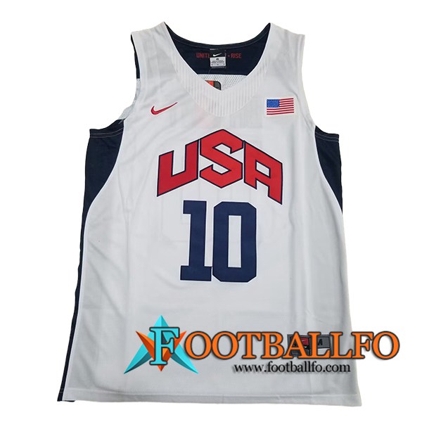 Camisetas USA (BRYANT #10) 2024/25 Blanco/Azul