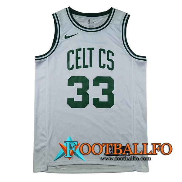 Camisetas Boston Celtics (BIRD #33) 2024/25 Blanco/Verde -03