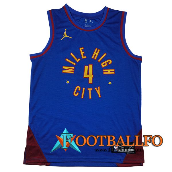 Camisetas Denver Nuggets (WESTBROOK #4) 2024/25 Azul/Rojo