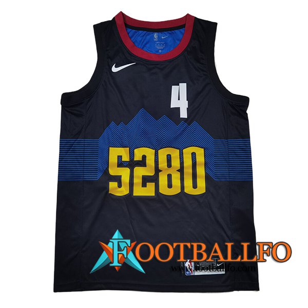 Camisetas Denver Nuggets (WESTBROOK #4) 2024/25 Negro/Azul