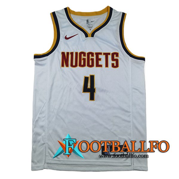 Camisetas Denver Nuggets (WESTBROOK #4) 2024/25 Blanco