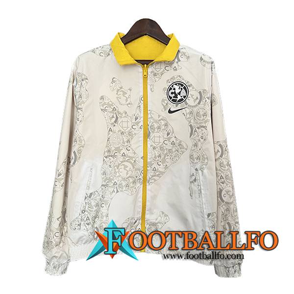 Rompevientos Club America Blanco/Gris 2024/2025