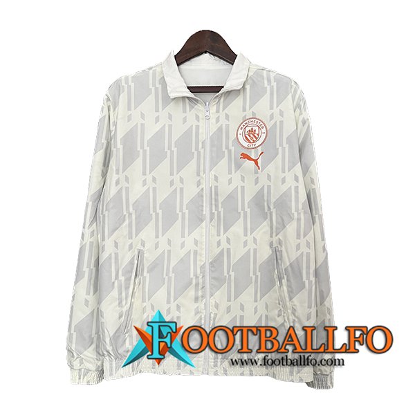 Rompevientos Manchester City Blanco/Gris 2024/2025