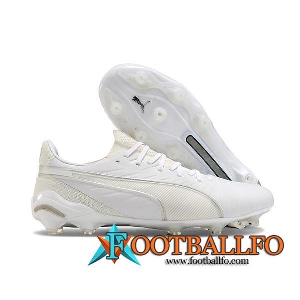 PUMA Botas De Fútbol KING FG/AG Blanco