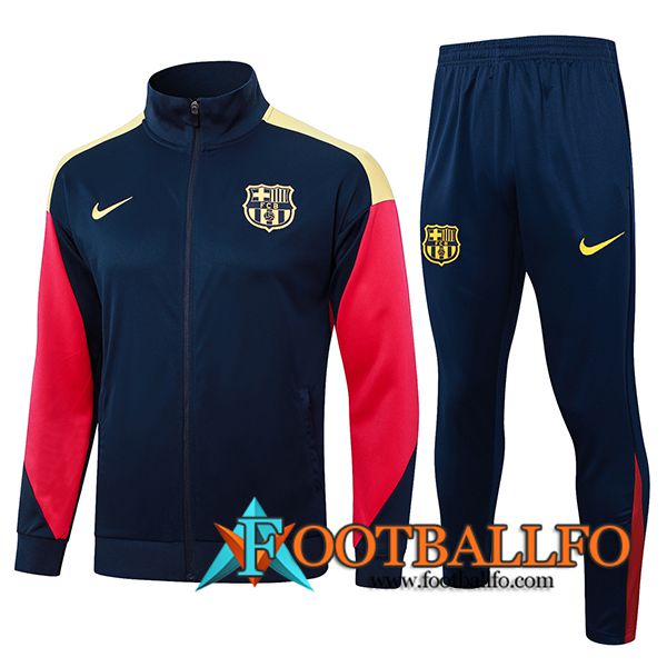 Chandal Equipos De Futbol Chaquetas FC Barcelona Azul/Rojo/Amarillo 2024/2025