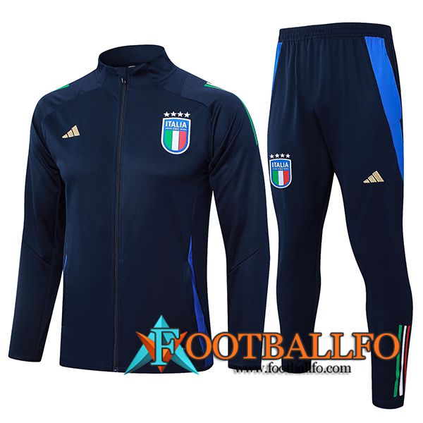 Chandal Equipos De Futbol Chaquetas Italia Azul Oscuro 2024/2025