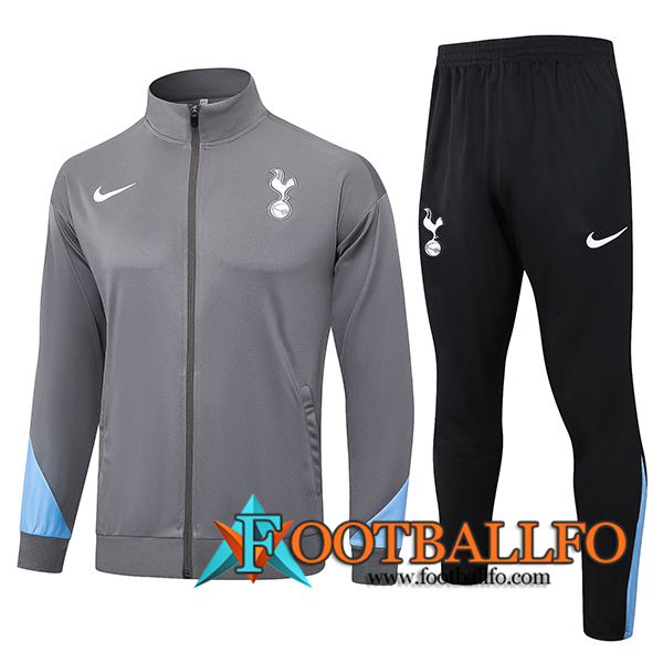 Chandal Equipos De Futbol Chaquetas Tottenham Hotspur Gris/Azul 2024/2025