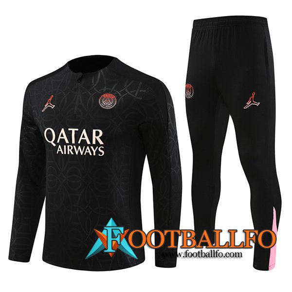 Chandal Equipos De Futbol PSG Negro/Rosa 2024/2025