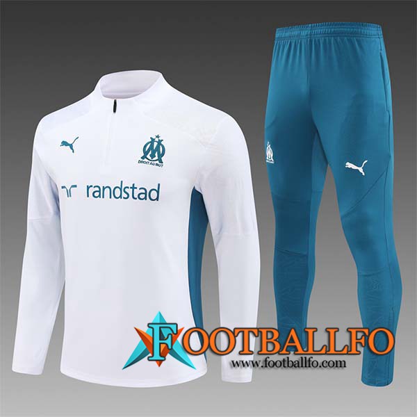 Chandal Equipos De Futbol Marsella Ninos Blanco/Verde 2024/2025