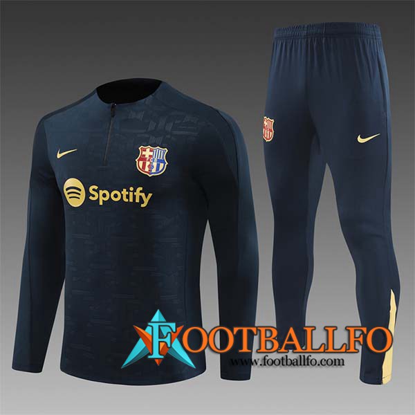 Chandal Equipos De Futbol FC Barcelona Ninos Azul Oscuro 2024/2025