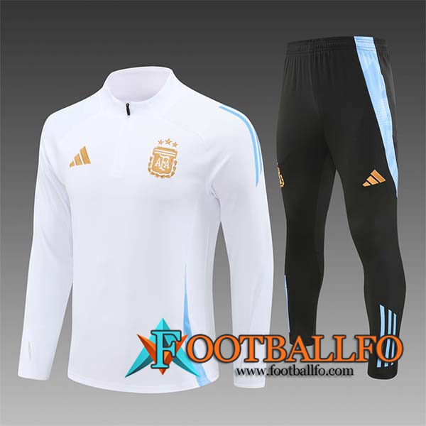 Chandal Equipos De Futbol Argentina Ninos Blanco/Azul 2024/2025