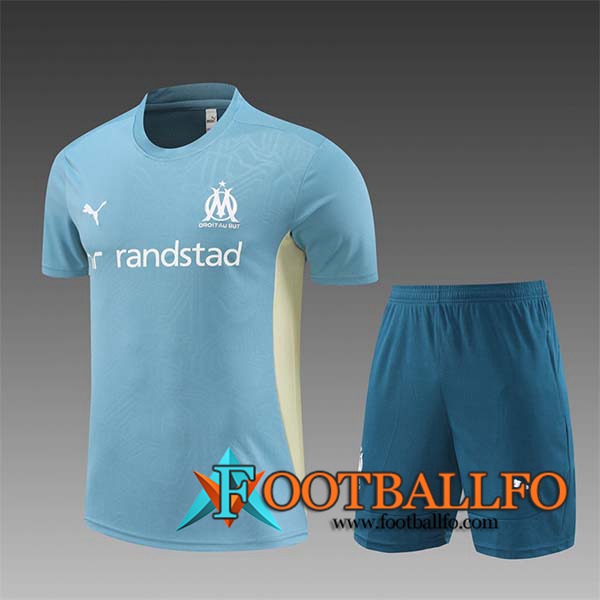 Camiseta Entrenamiento Marsella Ninos Verde/Blanco 2024/2025