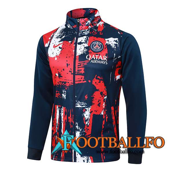 Chaquetas Futbol PSG Azul/Rojo 2024/2025