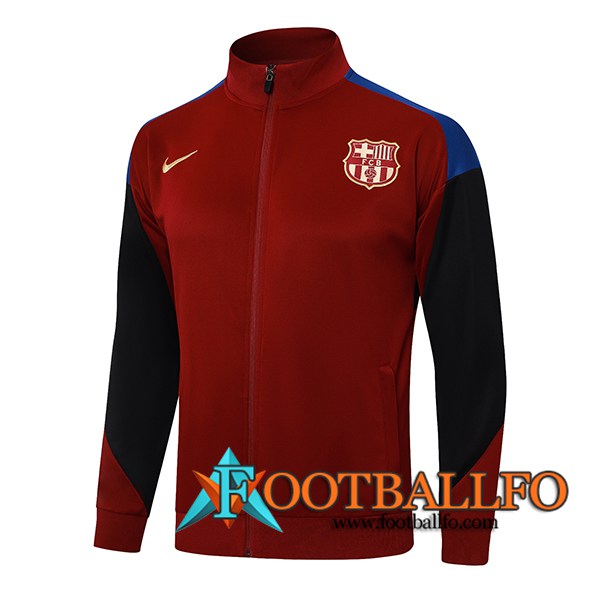 Chaquetas Futbol FC Barcelona Rojo/Negro/Azul 2024/2025