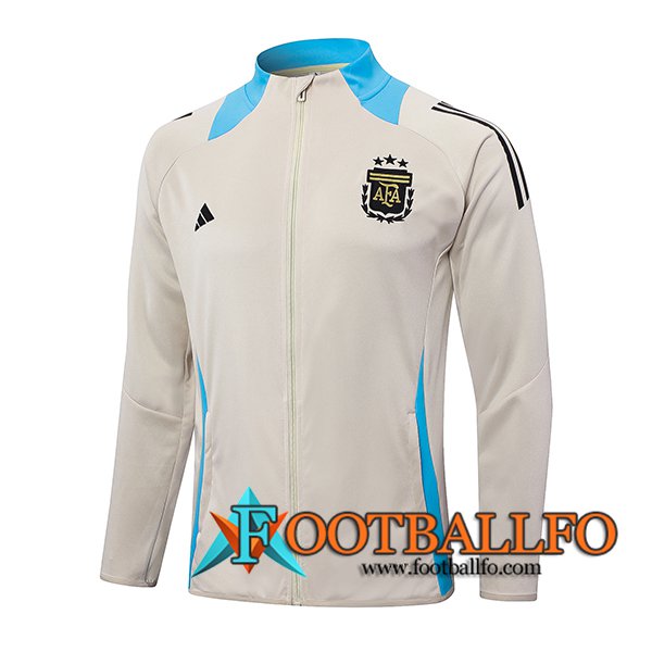 Chaquetas Futbol Argentina Beige/Azul 2024/2025