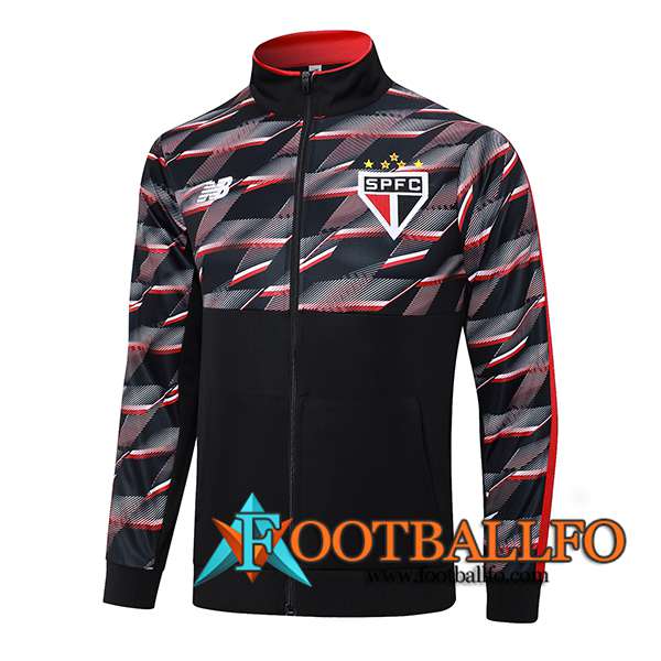 Chaquetas Futbol Sao Paulo FC Negro/Rojo 2024/2025